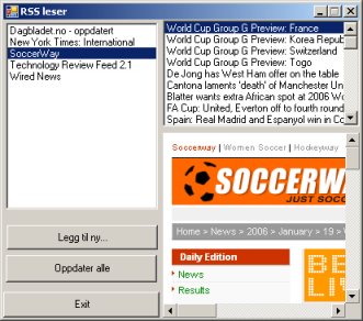 En svært enkel RSS-leser